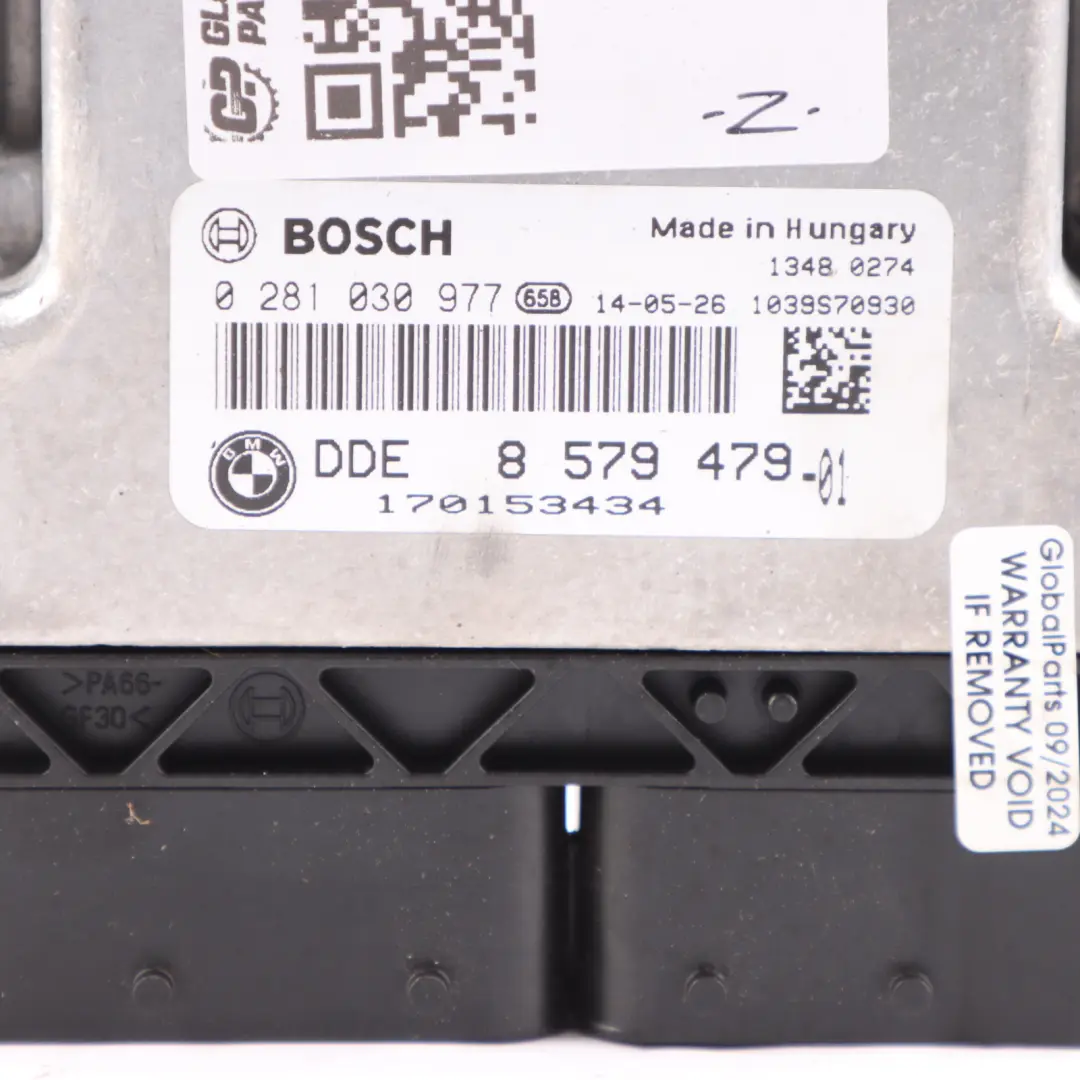 N47N Engine Control Unit ECU DDE Manual to BMW F20 F21 F30 F31 118d 318d with Part number 8579479 BMW F20 F21 F30 F31 118d 318d N47N Engine Control Unit ECU DDE Manual - SKU 8579479-4 - Part number 8579479