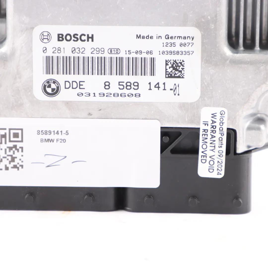 B47 318d 150HP Engine Control Unit ECU DDE + Key Automatic to BMW F30 with Part number 8589141 BMW F30 B47 318d 150HP Engine Control Unit ECU DDE + Key Automatic - SKU 8589141-5 - Part number 8589141