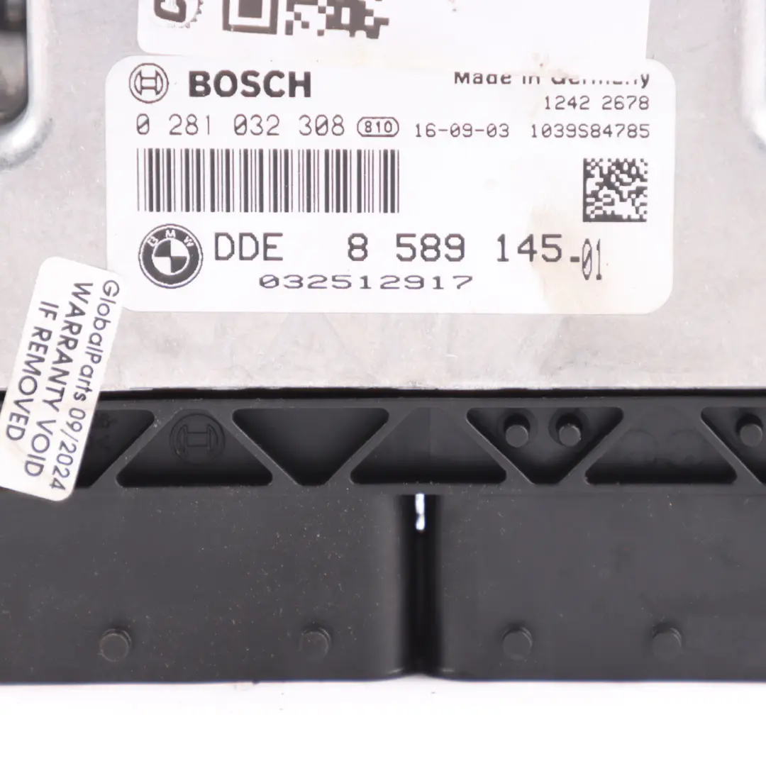 BMW F20 LCI 116d B37 Engine Control Unit Module ECU DDE Manual - SKU 8589145-10 - Part number 8589145