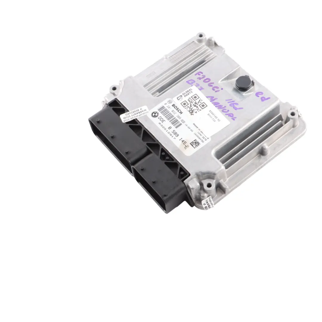 BMW F20 LCI 116d B37 Engine Control Unit Module ECU DDE Manual - SKU 8589145-10 - Part number 8589145