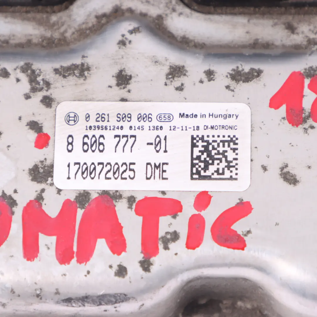 320iX N20 184HP Engine Control Unit ECU DME Automatic to BMW F30 F31 with Part number 8606777 BMW F30 F31 320iX N20 184HP Engine Control Unit ECU DME Automatic - SKU 8606777 - Part number 8606777