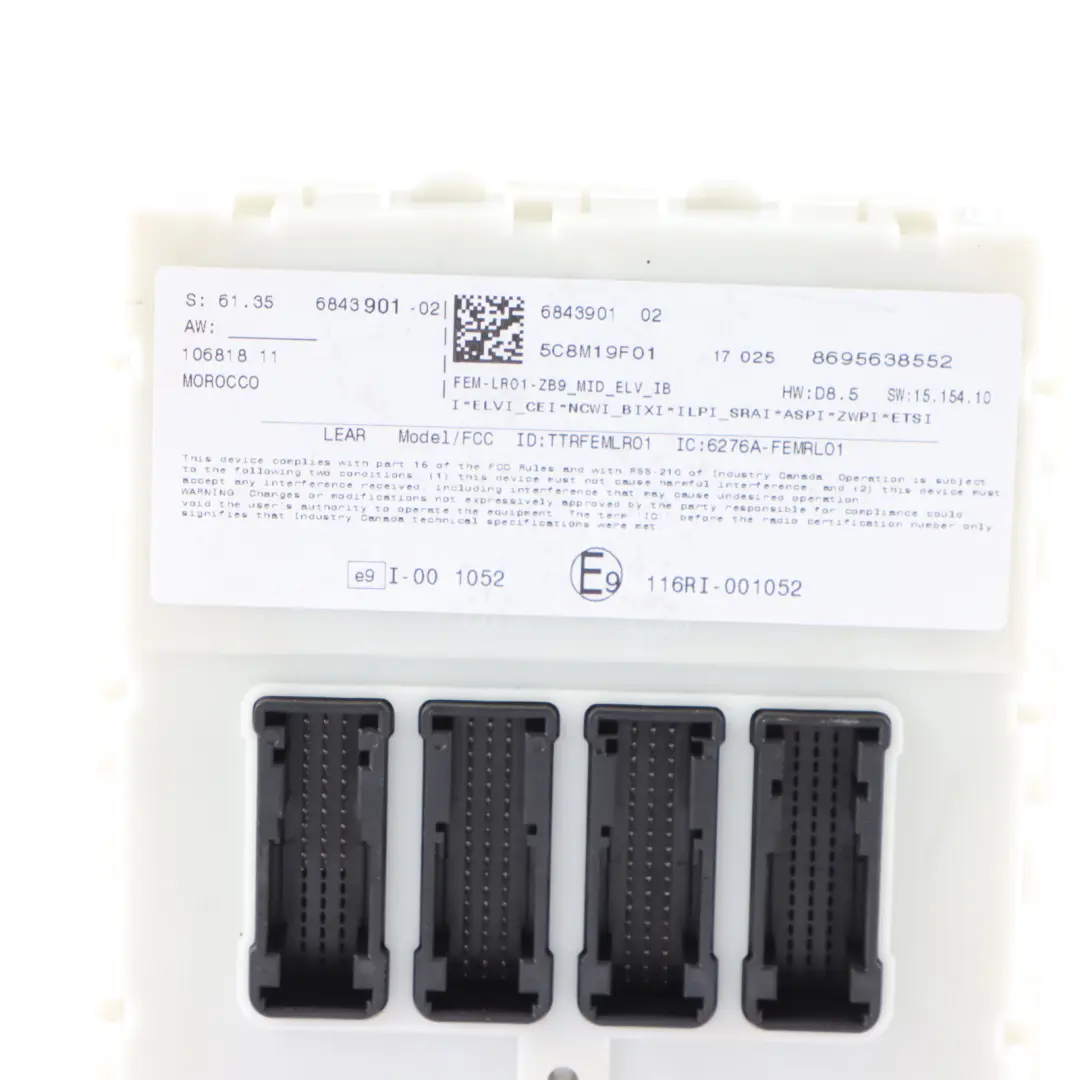 BMW F22 218i B38 136HP ECU Kit DME Key + FEM + Lock Manual Gearbox - SKU 8691836-3 - Part number 8691836