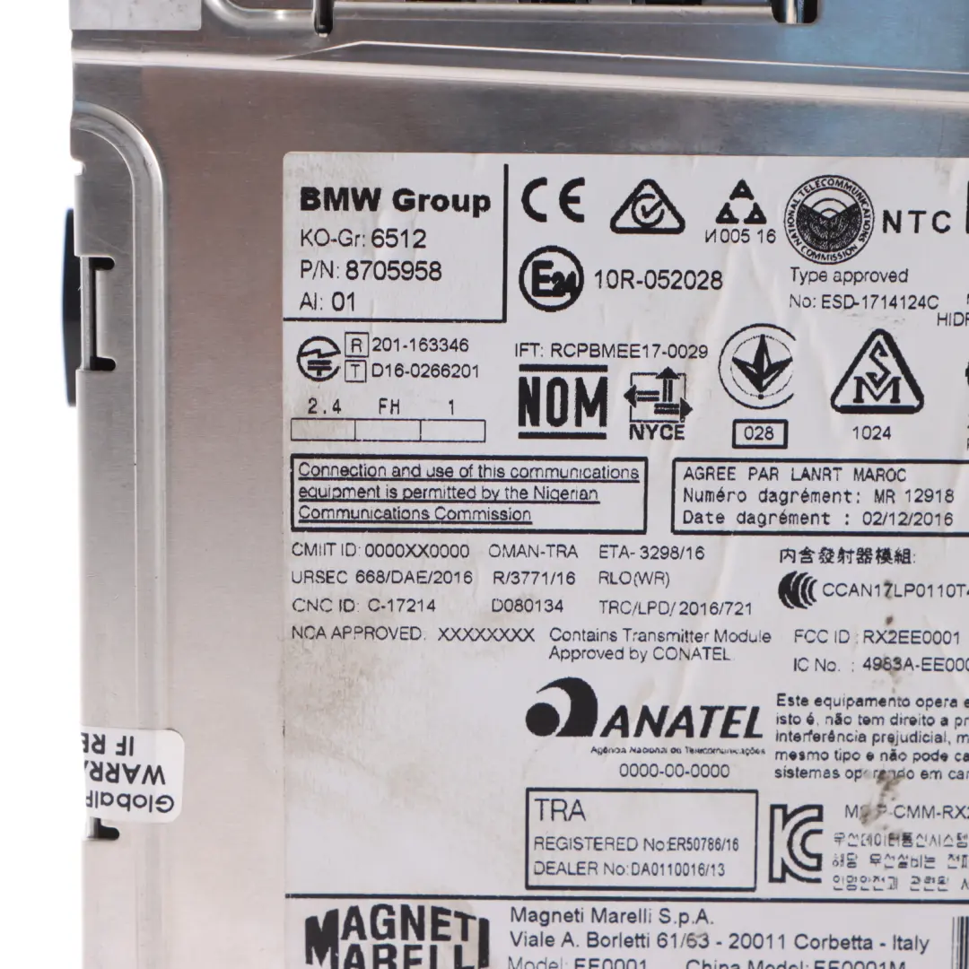 Basic Navigation Unit Mini F54 F60 Countryman Sat Nav Head Unit to with Part number 8705958 Basic Navigation Unit Mini F54 F60 Countryman Sat Nav Head Unit - SKU 8705958 - Part number 8705958