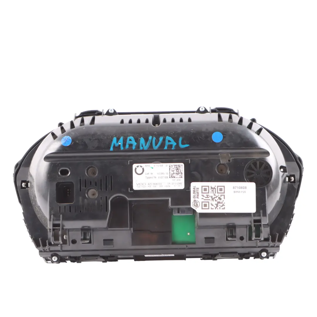 Instrument Cluster Speedometer Speedo Manual to BMW F20 Petrol with Part number 8710808 BMW F20 Petrol Instrument Cluster Speedometer Speedo Manual - SKU RHD-8710808 - Part number 8710808