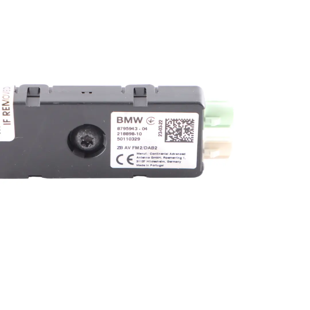 Unidad de control del amplificador de antena BMW F44 para con número de pieza 8795943 Unidad de control del amplificador de antena BMW F44 - SKU 8795943 - Número de pieza 8795943