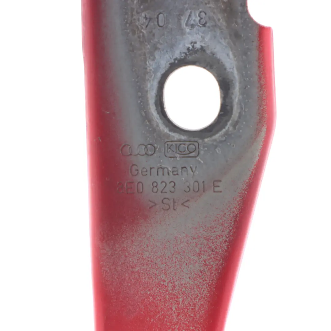 Audi A4 B7 Cerniera Anteriore Cofano Bonnet Sinistra Rosso Brillante Y8J - SKU 8E0823301E-BRR - Numero di parte 8E0823301E