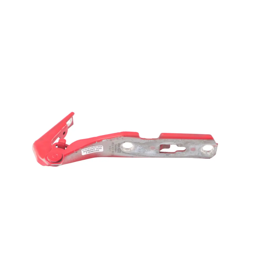 Audi A4 B7 Front Haube Motorhaubenscharnier Rechts Brillantrot Y8J - SKU 8E0823302E-BRR - Teilenummer 8E0823302E