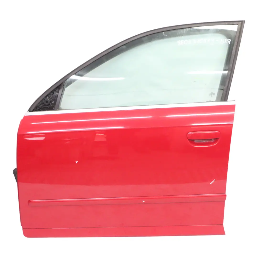 Audi A4 B7 Front Door Left N/S Door Panel Cover Brilliant Red - Y3J - SKU 8E0831051J-BRR - Part number 8E0831051J
