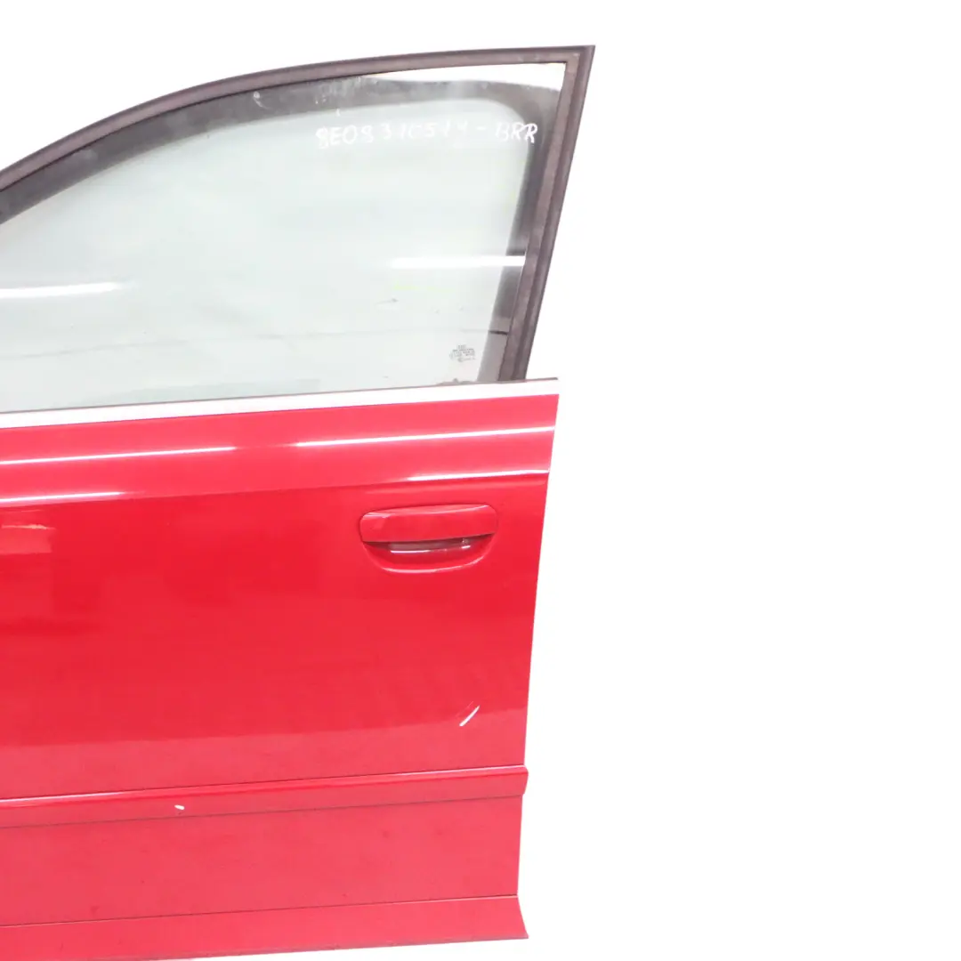 Audi A4 B7 Front Door Left N/S Door Panel Cover Brilliant Red - Y3J - SKU 8E0831051J-BRR - Part number 8E0831051J