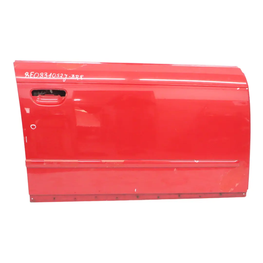 Front Door Right O/S Door Panel Cover Brilliant Red - Y3J to Audi A4 B7 with Part number 8E0831052J Audi A4 B7 Front Door Right O/S Door Panel Cover Brilliant Red - Y3J - SKU 8E0831052J-BRR - Part number 8E0831052J