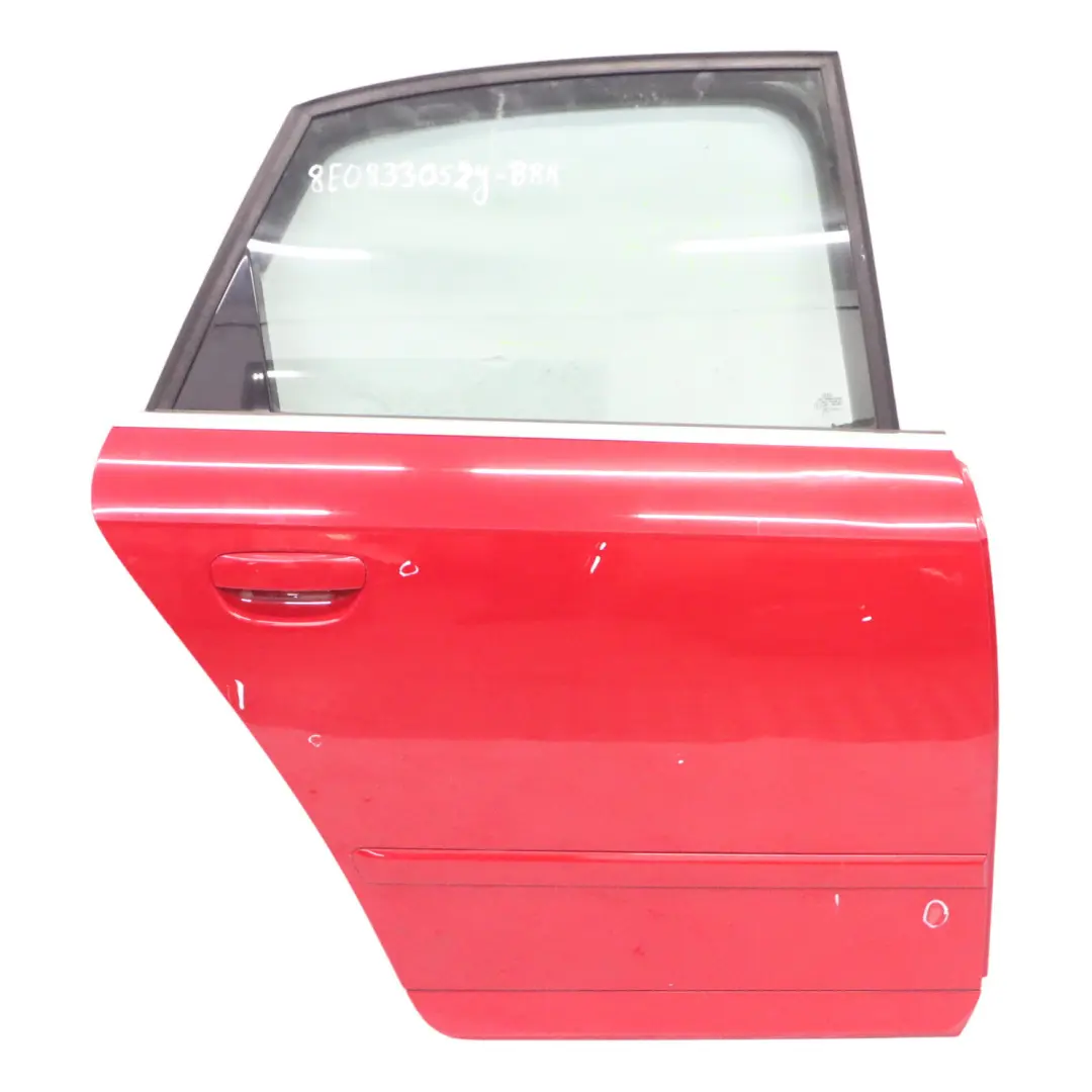 Door Right O/S Brilliant Red - Y3J to Audi A4 B7 Avant Rear with Part number 8E0833052J Audi A4 B7 Avant Rear Door Right O/S Brilliant Red - Y3J - SKU 8E0833052J-BRR - Part number 8E0833052J