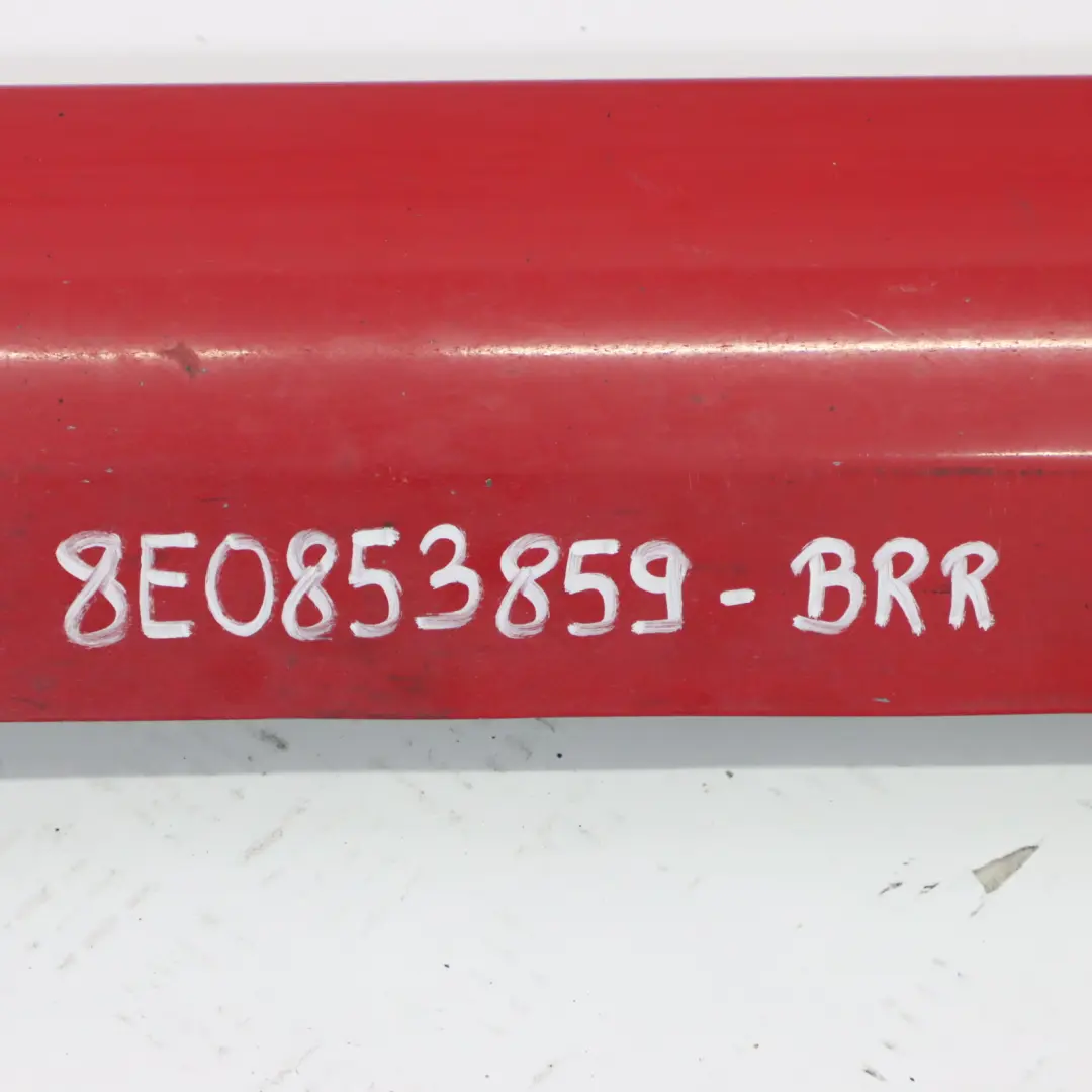 Side Skirt Left N/S Door Sill Cover Panel Brilliant Red Y3J to Audi A4 B7 with Part number 8E0853859 Audi A4 B7 Side Skirt Left N/S Door Sill Cover Panel Brilliant Red Y3J - SKU 8E0853859-BRR - Part number 8E0853859