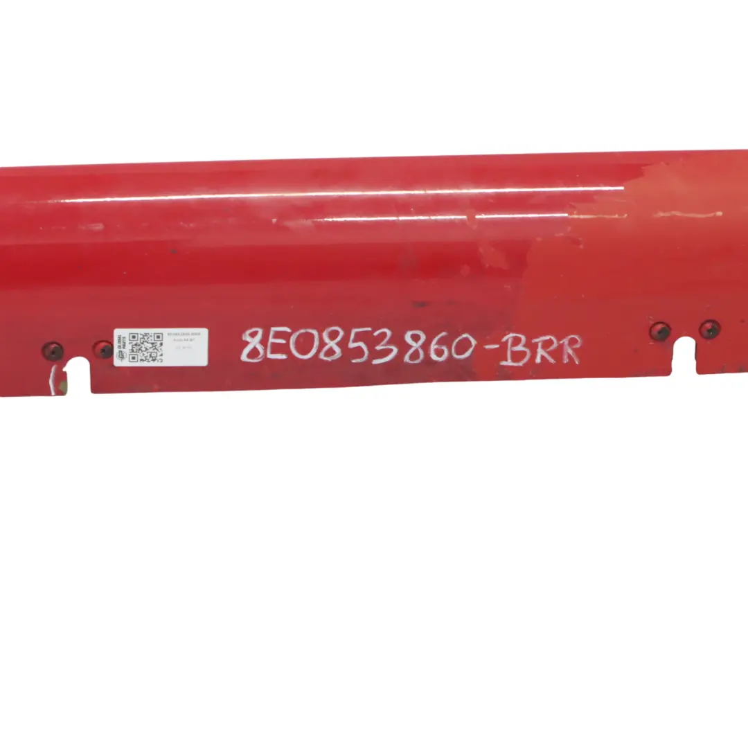 Audi A4 B7 Side Skirt Right O/S Door Sill Cover Panel Brilliant Red - Y3J - SKU 8E0853860-BRR - Part number 8E0853860