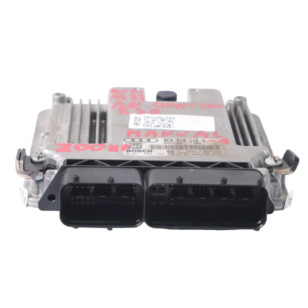 Audi A4 B7 2.0 TFSI BGB Quattro 200HP Engine ECU Kit Ignition + Keys - SKU 8E0910115H-1 - Part number 8E0910115H