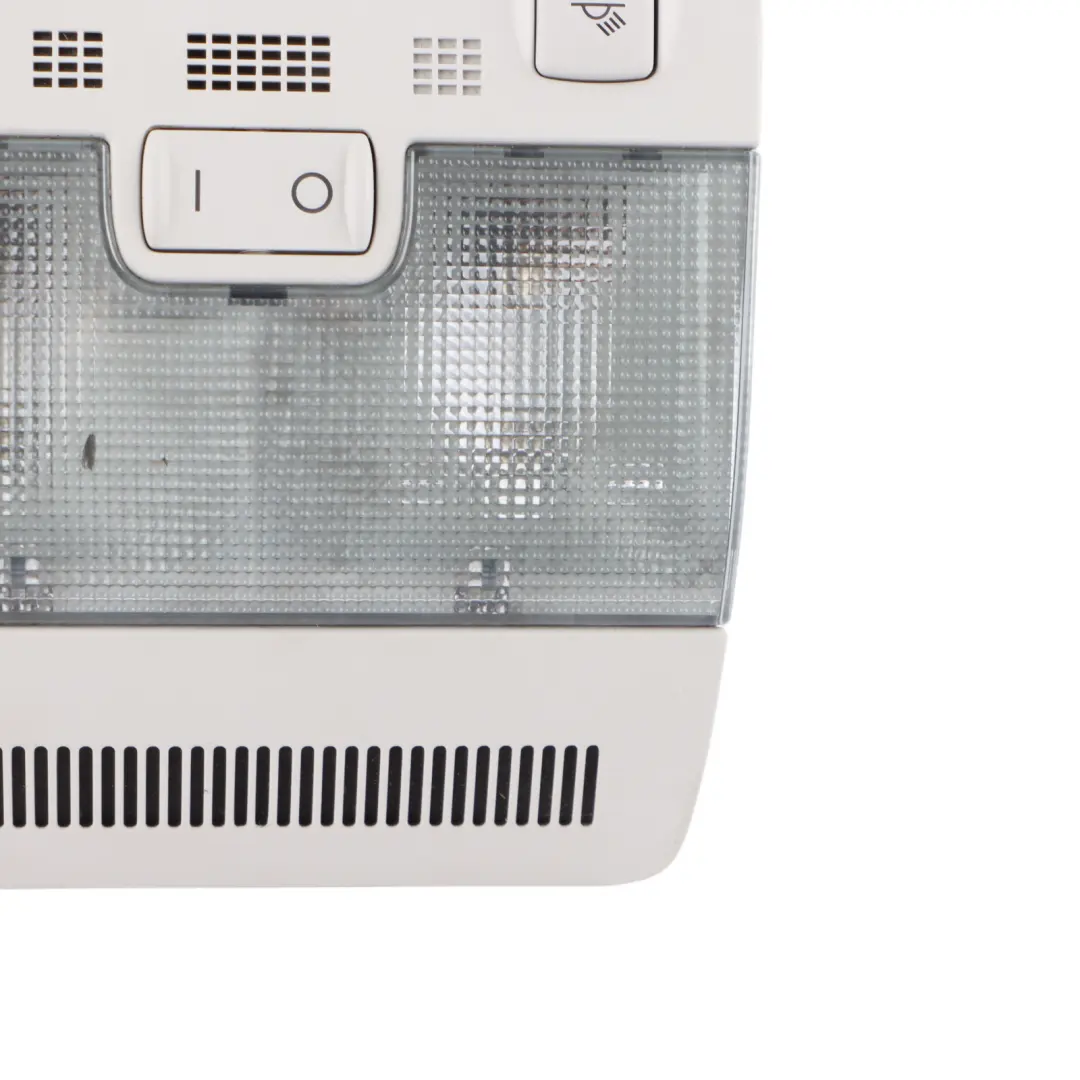 Audi A3 8P Interior Courtesy Headliner Read Light Lamp Switch Panel - SKU 8E0947135D - Part number 8E0947135D