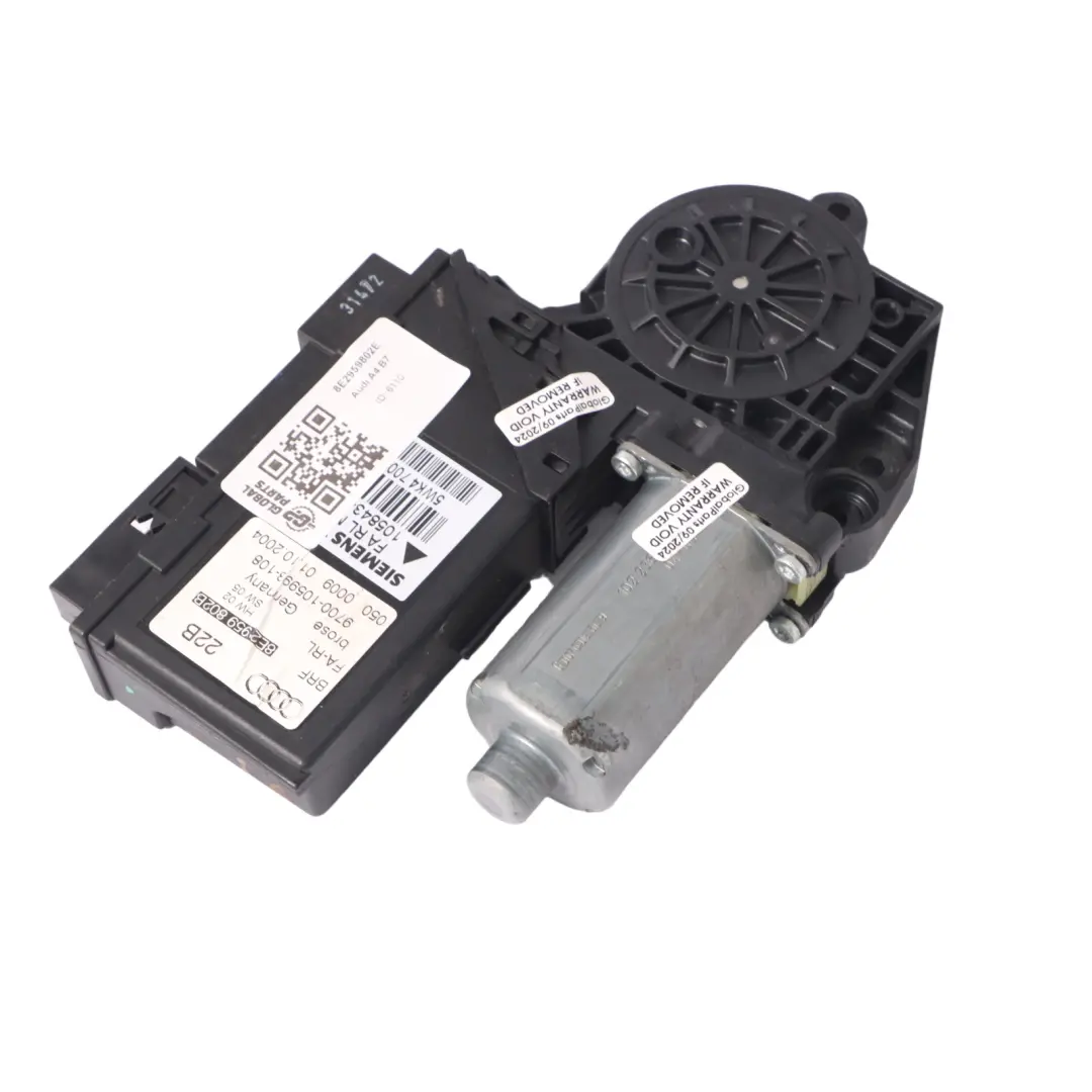 Driver's Door Window Lifter Motor Front Right O/S 8E2959802B to Audi A4 B7 with Part number 8E2959802E Audi A4 B7 Driver's Door Window Lifter Motor Front Right O/S 8E2959802B - SKU RHD-8E2959802E - Part number 8E2959802E