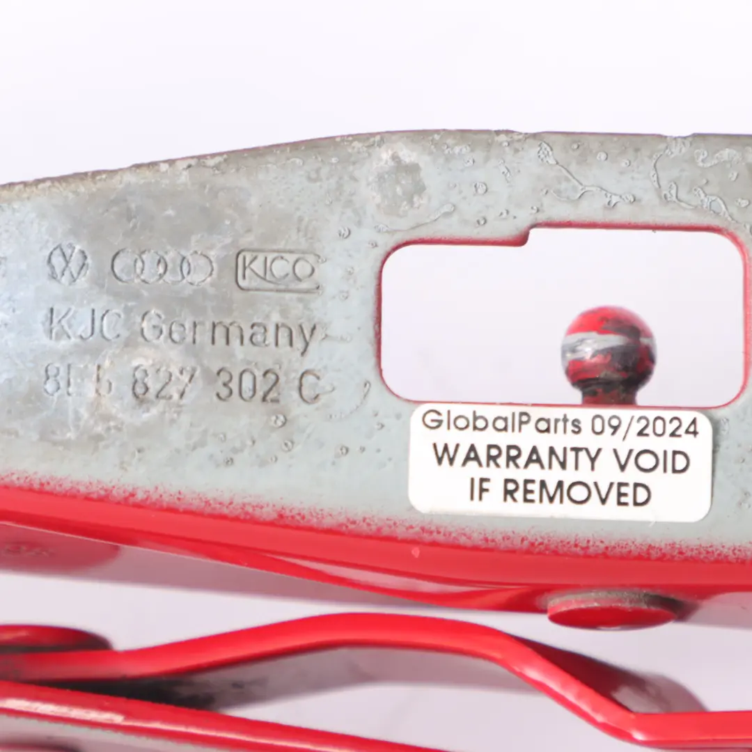 Charnière Couvercle Coffre Tailgate Portimao Rouge Brillant - Y3J Audi A4 B7 - SKU 8E5827302C-BRR - Numéro de pièce 8E5827302C-BRR