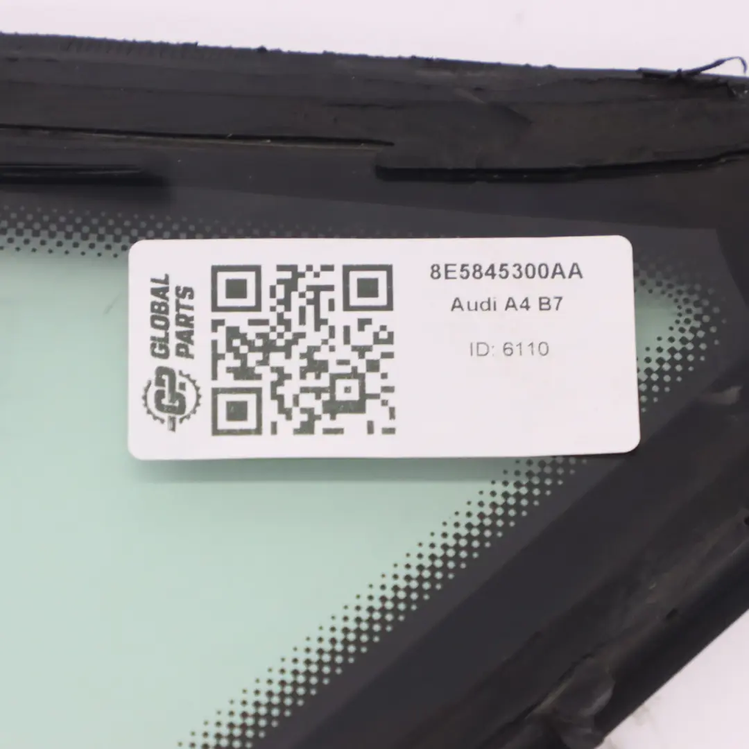 Seite Viertel Glas Fenster Hinten Rechts AS2 8E5845299AA für Audi A4 B7 mit Teilenummer 8E5845300AA Audi A4 B7 Seite Viertel Glas Fenster Hinten Rechts AS2 8E5845299AA - SKU 8E5845300AA - Teilenummer 8E5845300AA