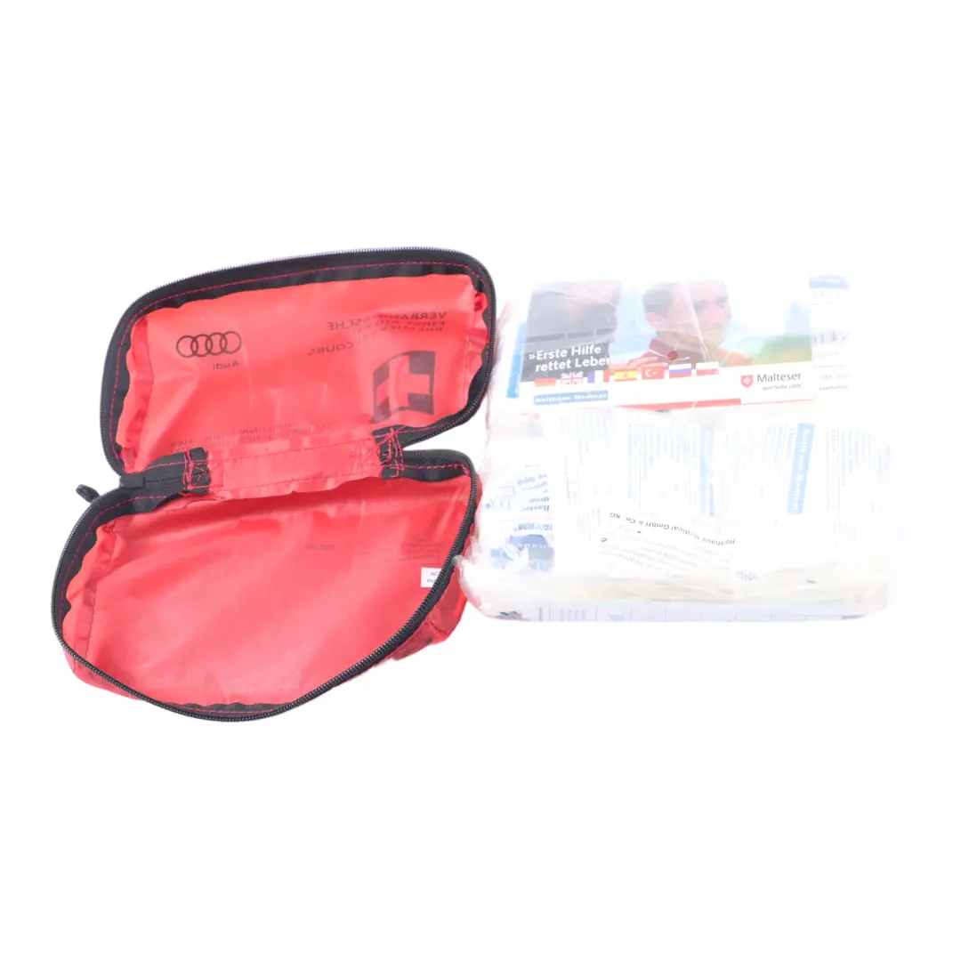 Audi Universal First Aid Kit Medico d'Emergenza Rosso Marsupio - SKU 8F0860282 - Numero di parte 8F0860282