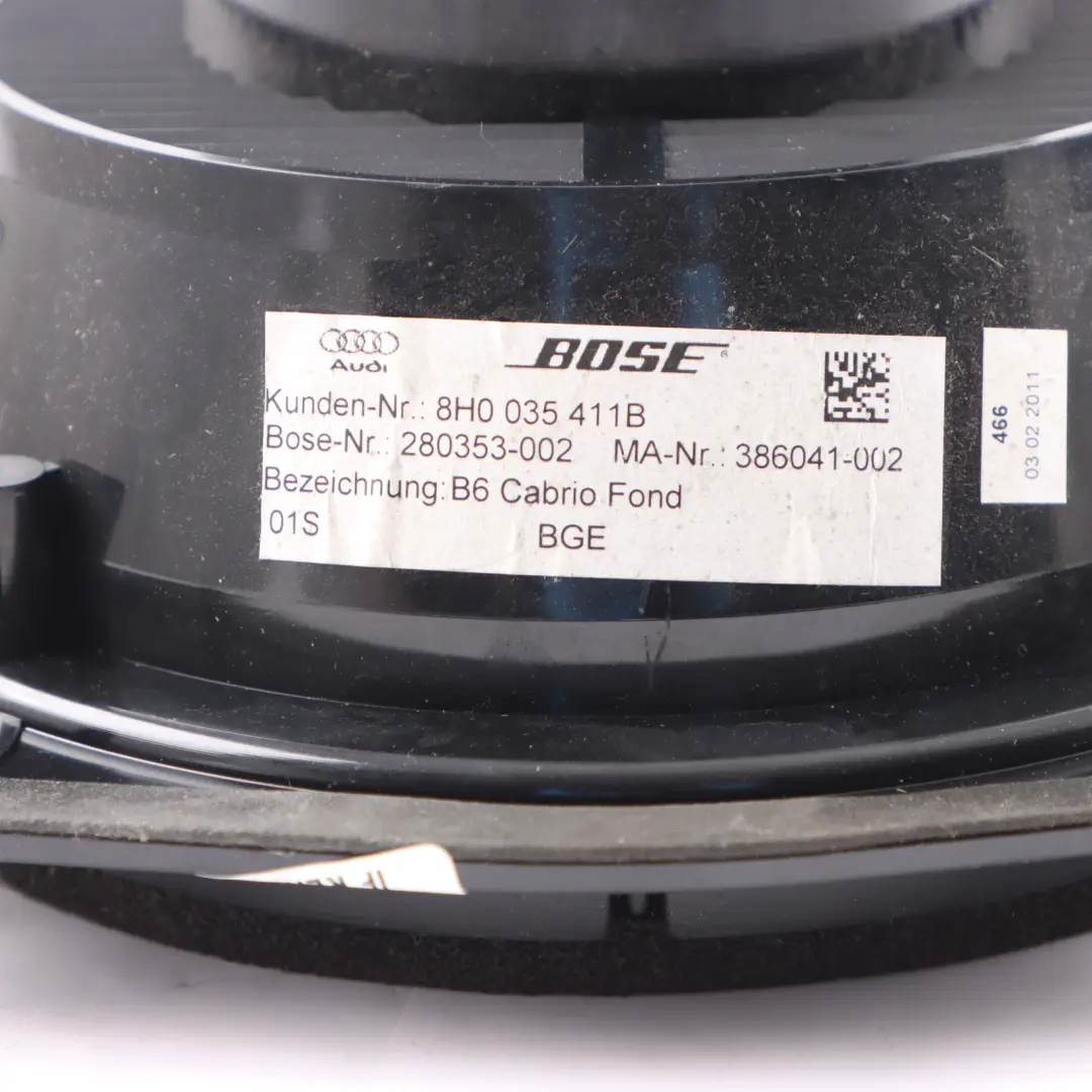 Audi TT 8J Altavoz trasero izquierdo derecho Altavoz Bose - SKU 8H0035411B - Número de pieza 8H0035411B