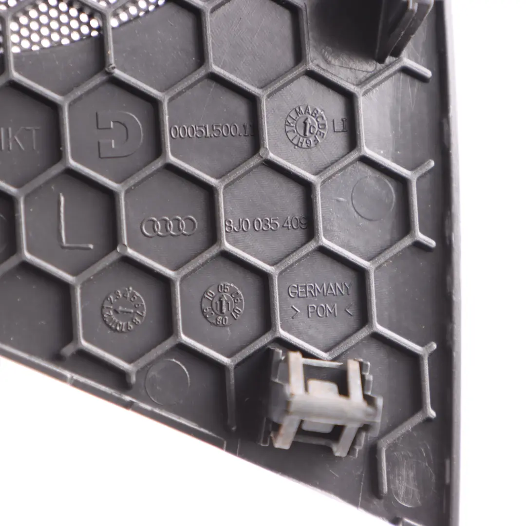 Speaker Cover Door Card Front Left N/S Trim Black to Audi TT 8J with Part number 8J0035409 Audi TT 8J Speaker Cover Door Card Front Left N/S Trim Black - SKU 8J0035409 - Part number 8J0035409