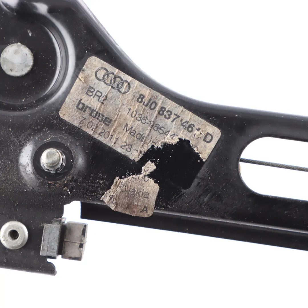 Mk2 8J alzacristalli anteriore sinistra regolatore motore per Audi TT con numero di parte 8J0837461D Audi TT Mk2 8J alzacristalli anteriore sinistra regolatore motore - SKU 8J0837461D - Numero di parte 8J0837461D