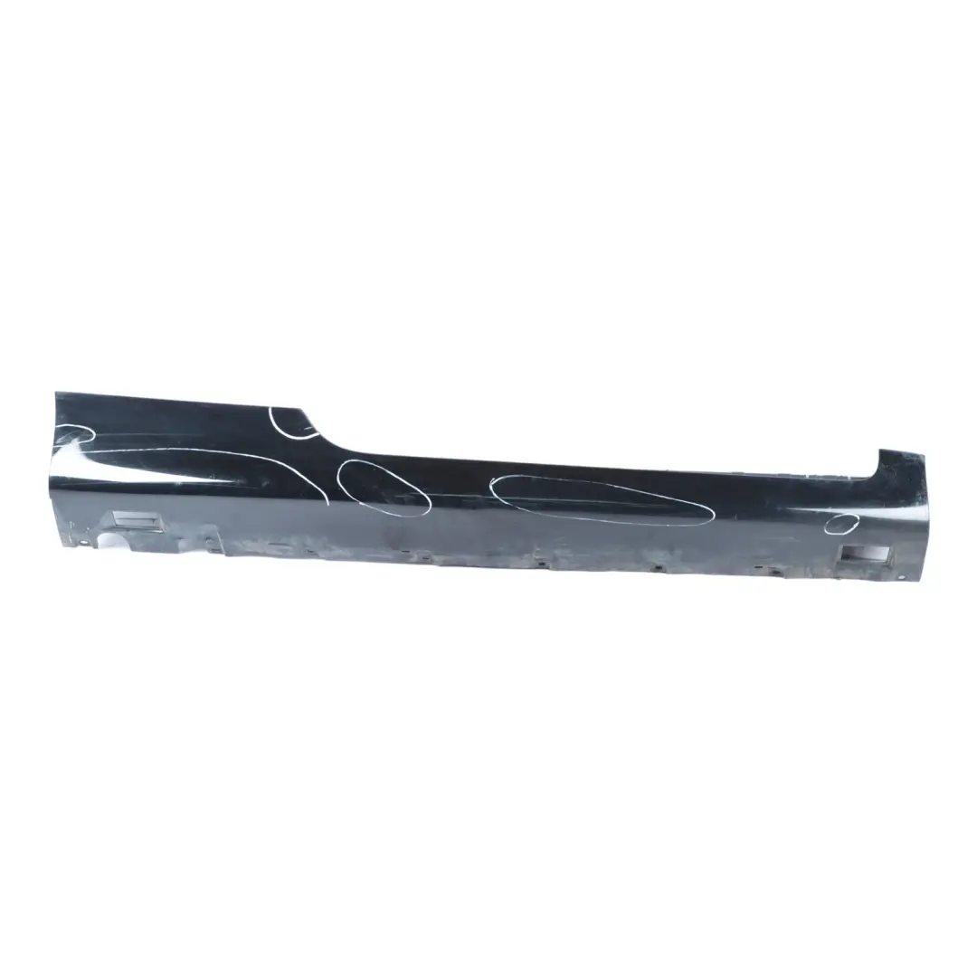 Audi TT 8J Side Skirt Door Sill Cover Right O/S Panel Brilliant Black - Y9B - SKU 8J0853856D-BBL - Part number 8J0853856D