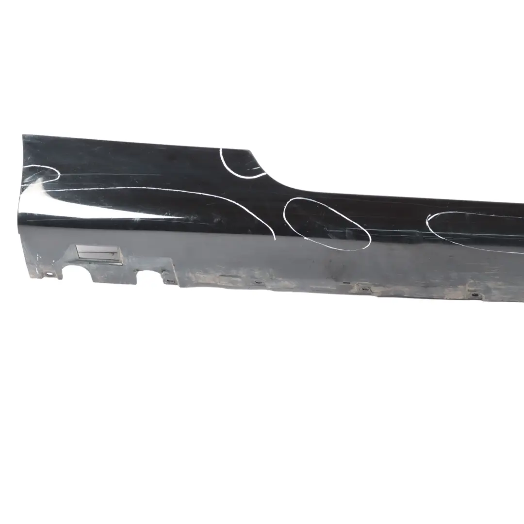 Audi TT 8J Side Skirt Door Sill Cover Right O/S Panel Brilliant Black - Y9B - SKU 8J0853856D-BBL - Part number 8J0853856D