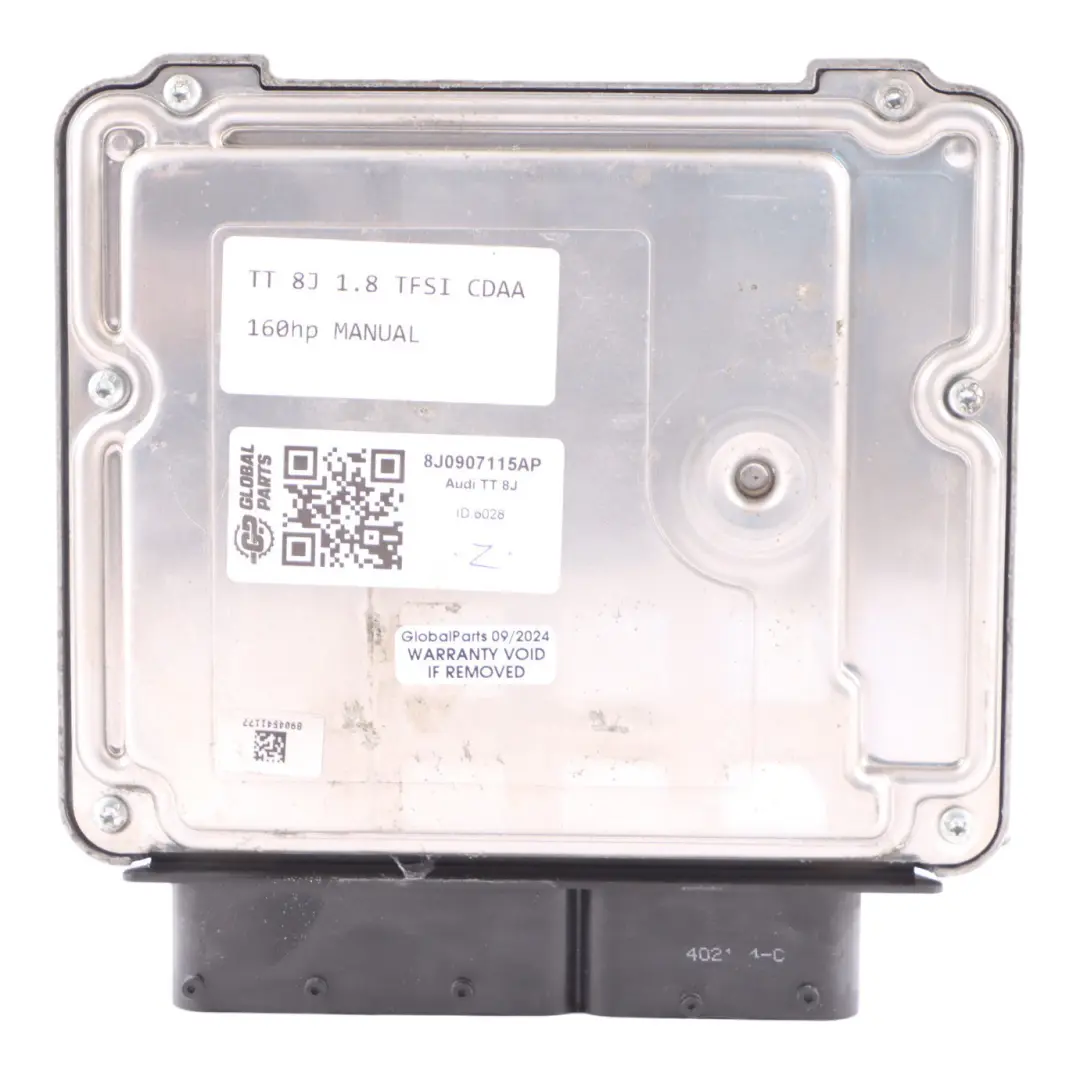 CDAA 160HP Engine Control Unit Manual to Audi TT 8J 1.8 TFSI with Part number 8J0907115AP Audi TT 8J 1.8 TFSI CDAA 160HP Engine Control Unit Manual - SKU 8J0907115AP - Part number 8J0907115AP