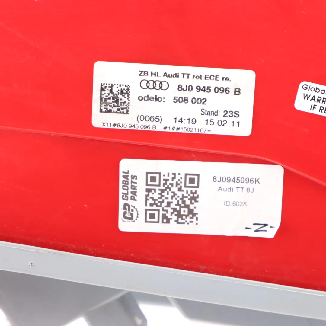 Lamp Trunk Boot Tailgate Inner Light Right O/S to Audi TT 8J Rear with Part number 8J0945096K Audi TT 8J Rear Lamp Trunk Boot Tailgate Inner Light Right O/S - SKU 8J0945096K - Part number 8J0945096K