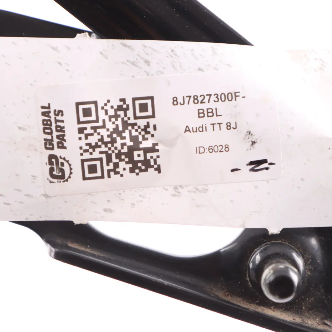 Audi TT 8J Zawias Klapy Bagażnika Tylny Prawy Czarny Brilliant LY9B - SKU 8J7827300F-BBL - Numer Części 8J7827300F-BBL