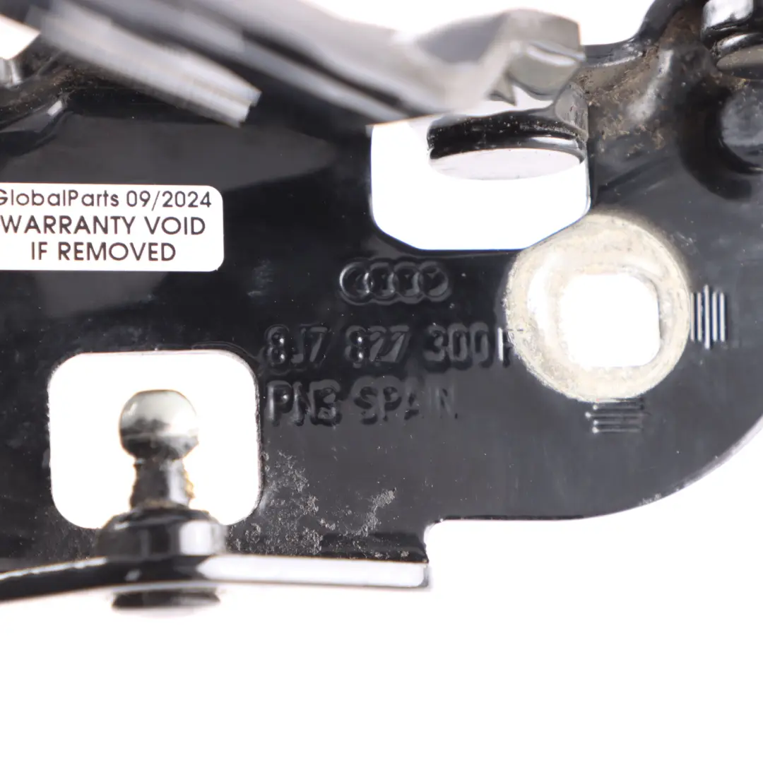 Audi TT 8J Zawias Klapy Bagażnika Tylny Prawy Czarny Brilliant LY9B - SKU 8J7827300F-BBL - Numer Części 8J7827300F-BBL