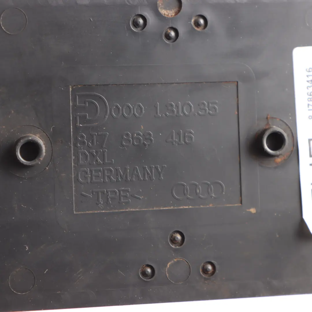 Audi TT Mk2 8J Wkładka Panel Schowka Konsoli Środkowej Gumowa - SKU 8J7863416 - Numer Części 8J7863416