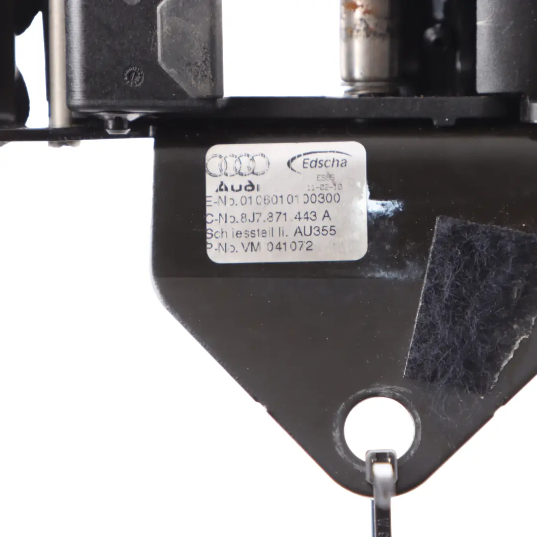 Schloss Verriegelung Klinke Dach Oben Links für Audi TT 8J Hardtop mit Teilenummer 8J7871443A Audi TT 8J Hardtop Schloss Verriegelung Klinke Dach Oben Links - SKU 8J7871443A - Teilenummer 8J7871443A