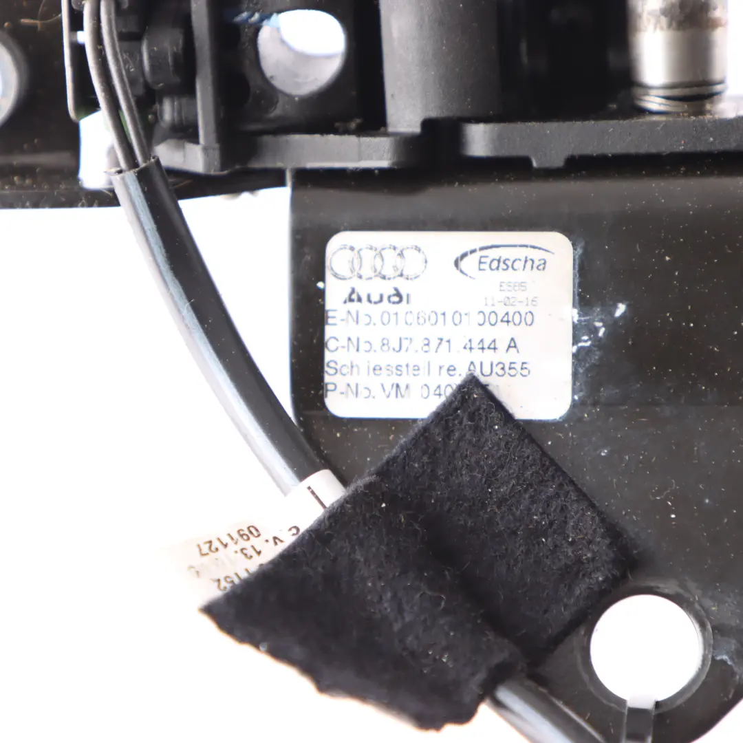 Techo Rígido Cerradura Pestillo Techo Derecho para Audi TT 8J con número de pieza 8J7871444A Audi TT 8J Techo Rígido Cerradura Pestillo Techo Derecho - SKU 8J7871444A - Número de pieza 8J7871444A