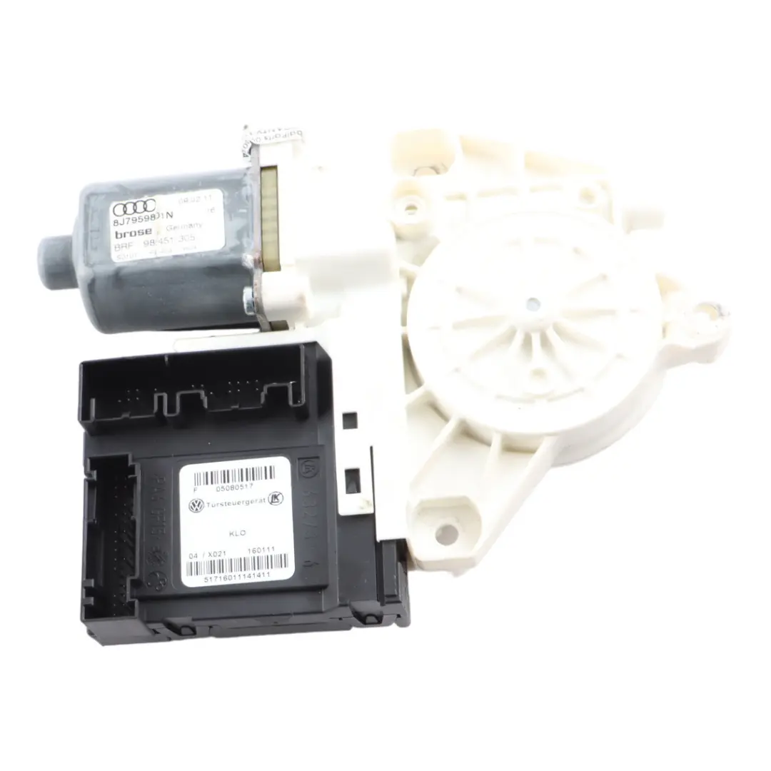 Window Lifter Front Door Left N/S Regulator Motor to Audi TT 8J with Part number 8J7959801M Audi TT 8J Window Lifter Front Door Left N/S Regulator Motor - SKU 8J7959801M - Part number 8J7959801M