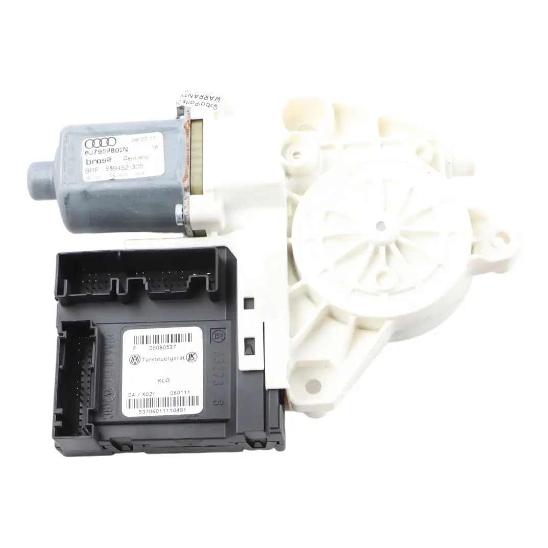 Lifter Motor Front Right Door O/S Window Drive Control to Audi TT 8J with Part number 8J7959802M Audi TT 8J Lifter Motor Front Right Door O/S Window Drive Control - SKU 8J7959802M - Part number 8J7959802M