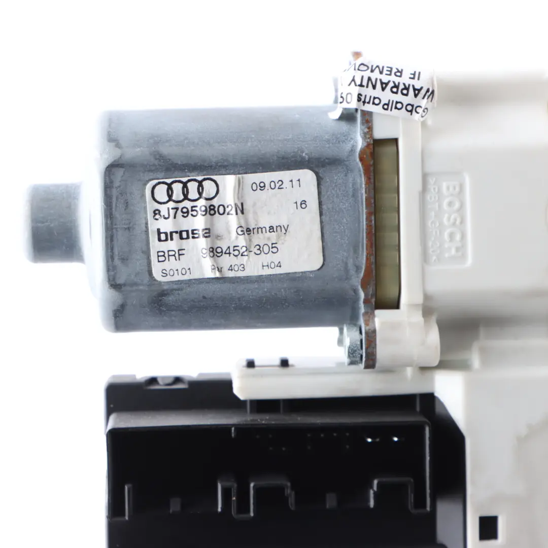 Lifter Motor Front Right Door O/S Window Drive Control to Audi TT 8J with Part number 8J7959802M Audi TT 8J Lifter Motor Front Right Door O/S Window Drive Control - SKU 8J7959802M - Part number 8J7959802M
