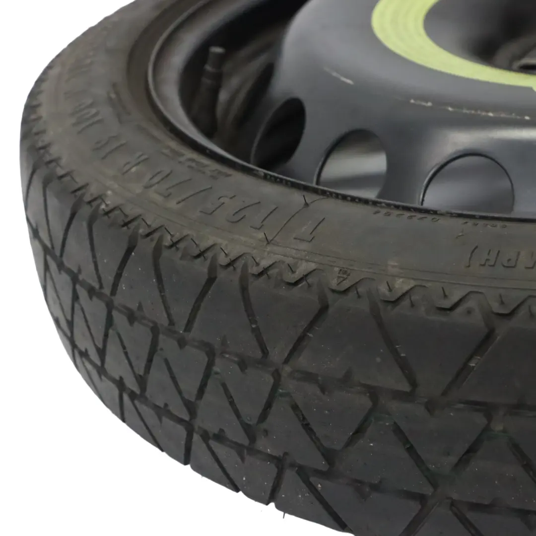 Rueda Repuesto Acero R19 Continental Neumático 125/70 para Audi A4 B8 con número de pieza 8K0601027 Audi A4 B8 Rueda Repuesto Acero R19 Continental Neumático 125/70 - SKU 8K0601027 - Número de pieza 8K0601027