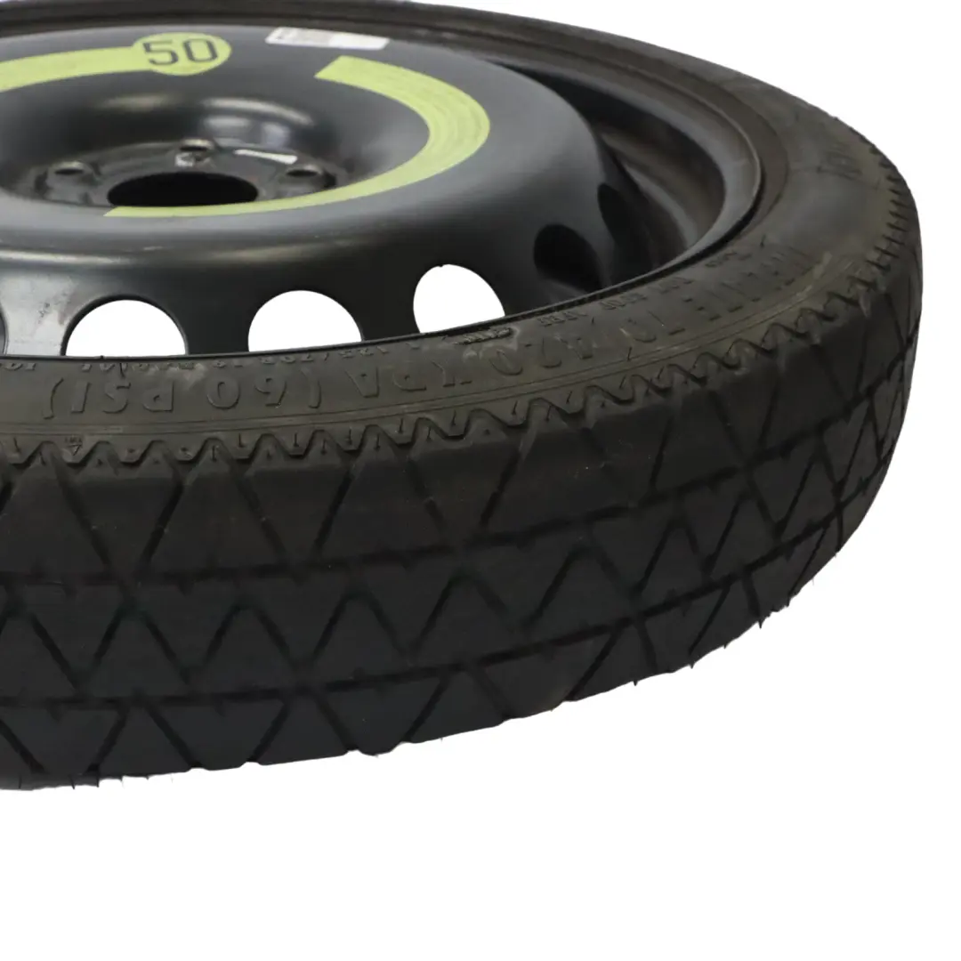 Ersatzrad Stahlfelge R19 Continental Reifen 125/70 für Audi A4 B8 mit Teilenummer 8K0601027 Audi A4 B8 Ersatzrad Stahlfelge R19 Continental Reifen 125/70 - SKU 8K0601027 - Teilenummer 8K0601027