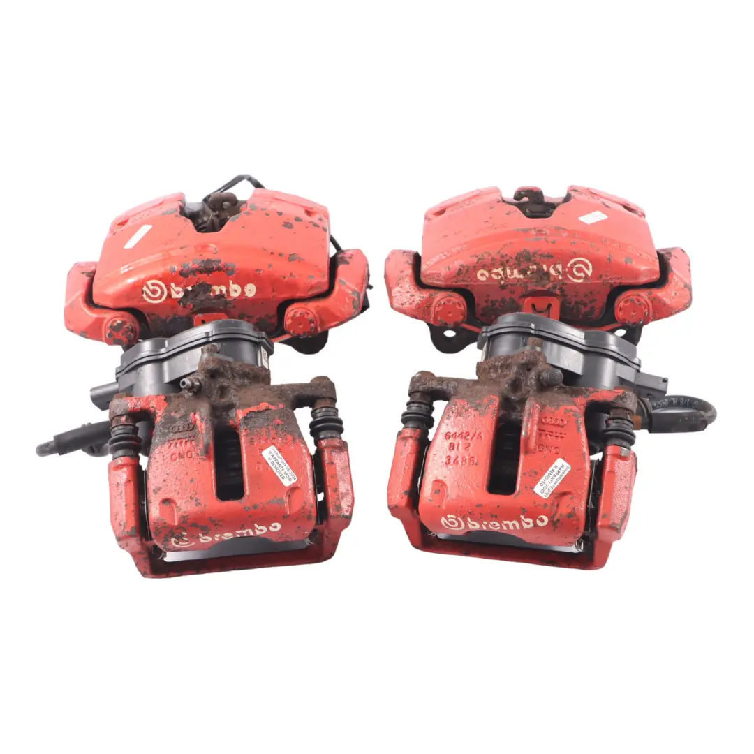 Audi A4 B8 A5 8T Etrier de frein Avant Arrière Frein de Roue Set Rouge Peint - SKU 8K0615403B-1 - Numéro de pièce 8K0615403B