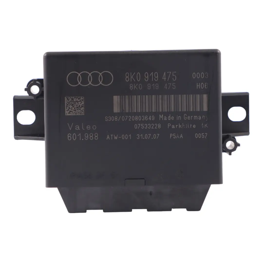 Parktronic Sensore Parcheggio Modulo ECU per Audi A5 8T con numero di parte 8K0919475 Audi A5 8T Parktronic Sensore Parcheggio Modulo ECU - SKU 8K0919475 - Numero di parte 8K0919475