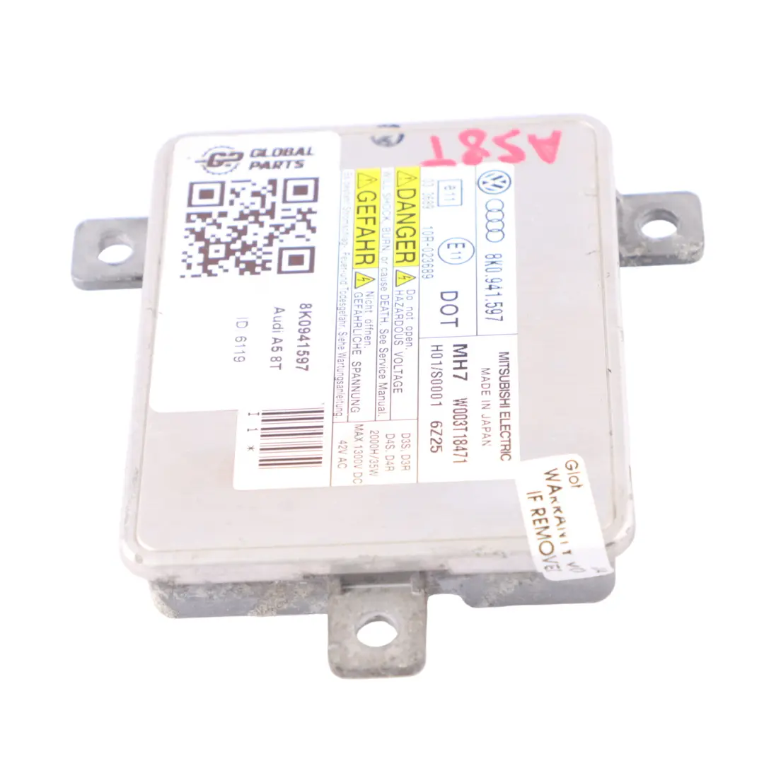 Audi A5 8T Xenon Control Unit Headlight Ballast Module - SKU 8K0941597 - Part number 8K0941597