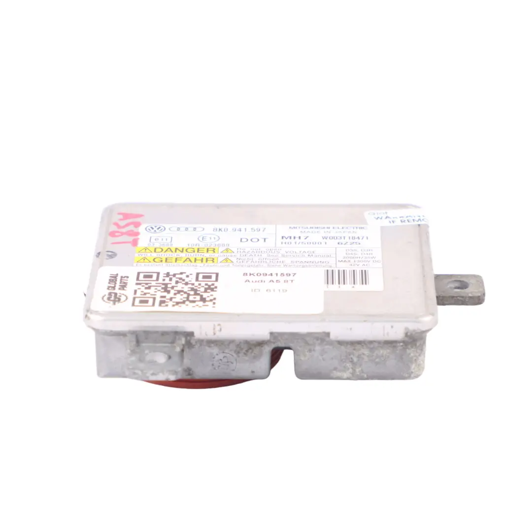 Steuergerät Scheinwerfer Vorschaltgerät Modul für Audi A5 8T Xenon mit Teilenummer 8K0941597 Audi A5 8T Xenon Steuergerät Scheinwerfer Vorschaltgerät Modul - SKU 8K0941597 - Teilenummer 8K0941597