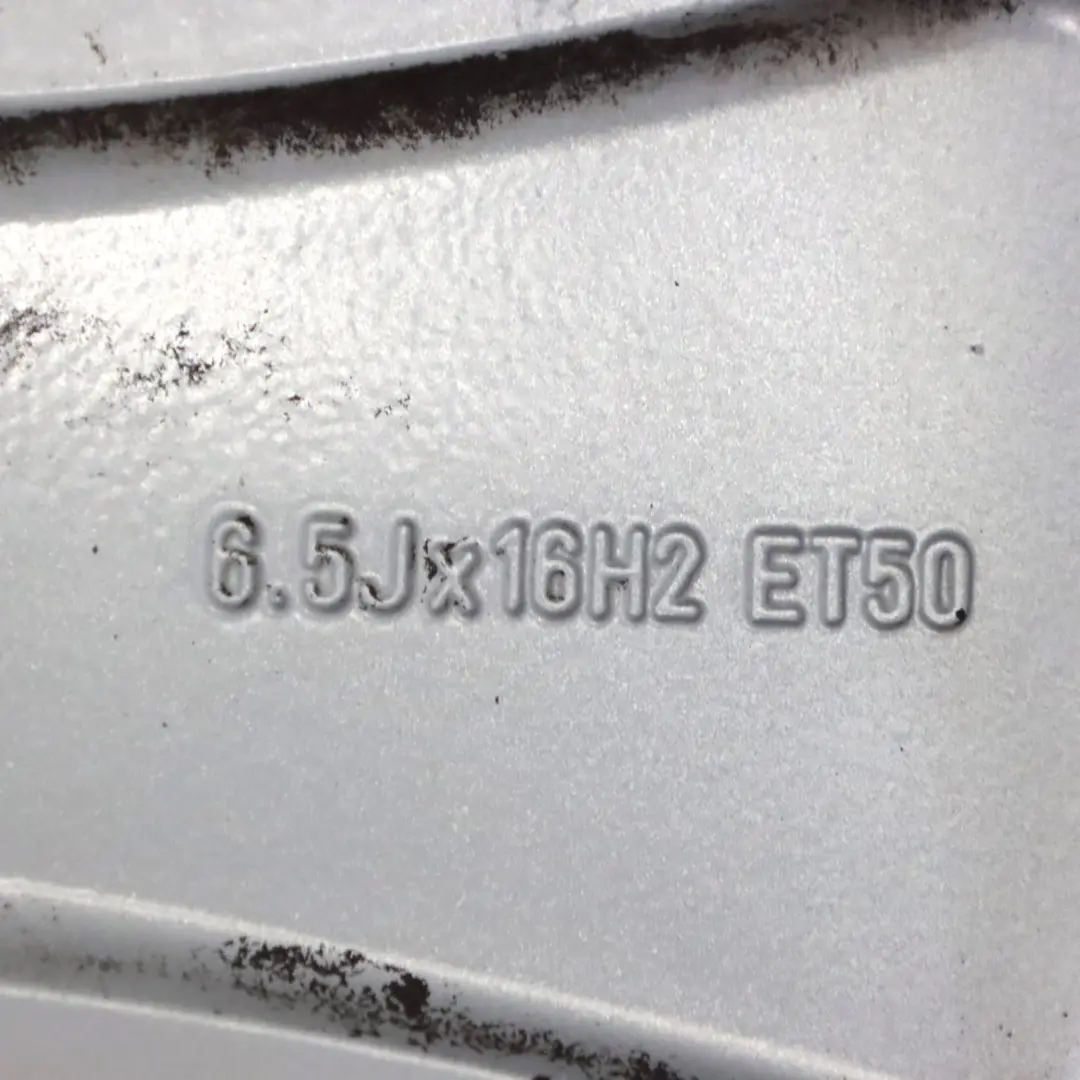 Audi A3 8P Srebrna Felga Aluminiowa 16" 6,5J ET:50 8P0601025BJ - SKU 8P0601025BJ-2 - Numer Części 8P0601025BJ-2
