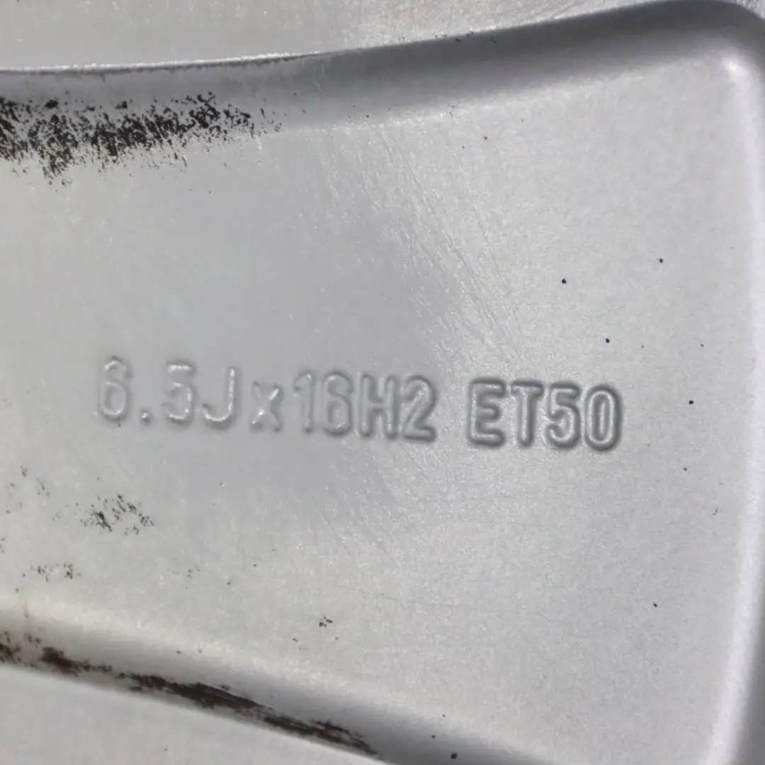 Audi A3 8P Silver Alloy Wheel Rim 16" 6,5J ET:50 - SKU 8P0601025BJ-3 - Part number 8P0601025BJ