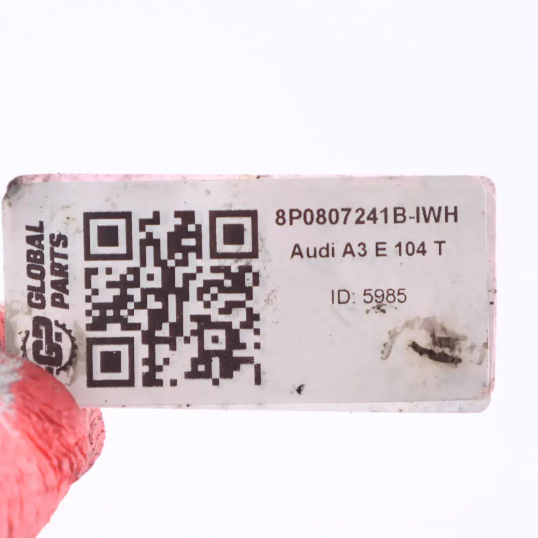 Audi A3 E 104 T Paraurti Anteriore Gancio Traino Coperchio Bianco Ibis - Y9C - SKU 8P0807241B-IWH - Numero di parte 8P0807241B-IWH