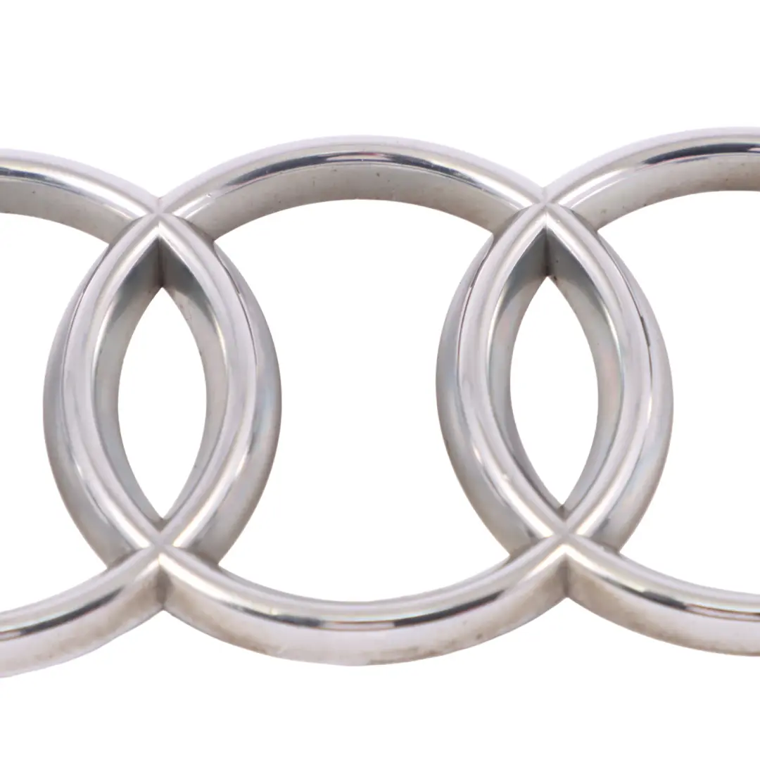 Bumper Grille Trim Panel Front Centre Chrome Emblem to Audi A3 8P with Part number 8P0853605 Audi A3 8P Bumper Grille Trim Panel Front Centre Chrome Emblem - SKU 8P0853605 - Part number 8P0853605