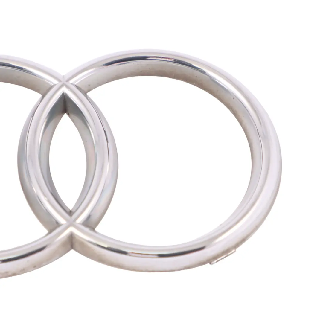 Bumper Grille Trim Panel Front Centre Chrome Emblem to Audi A3 8P with Part number 8P0853605 Audi A3 8P Bumper Grille Trim Panel Front Centre Chrome Emblem - SKU 8P0853605 - Part number 8P0853605