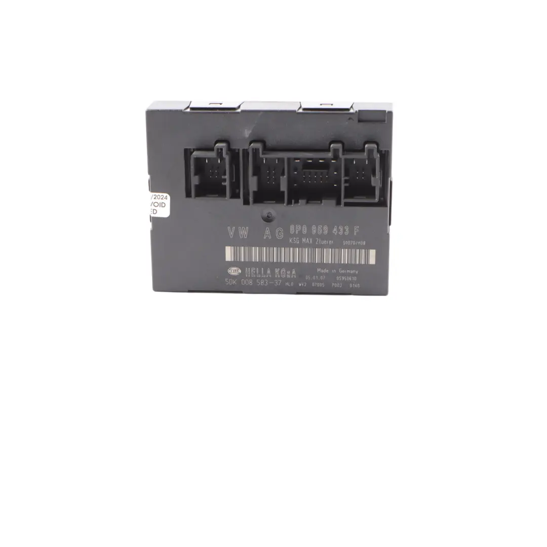 Audi A3 8P Module De Commande De Confort CCM Carte Relais ECU HELLA - SKU 8P0959433F - Numéro de pièce 8P0959433F